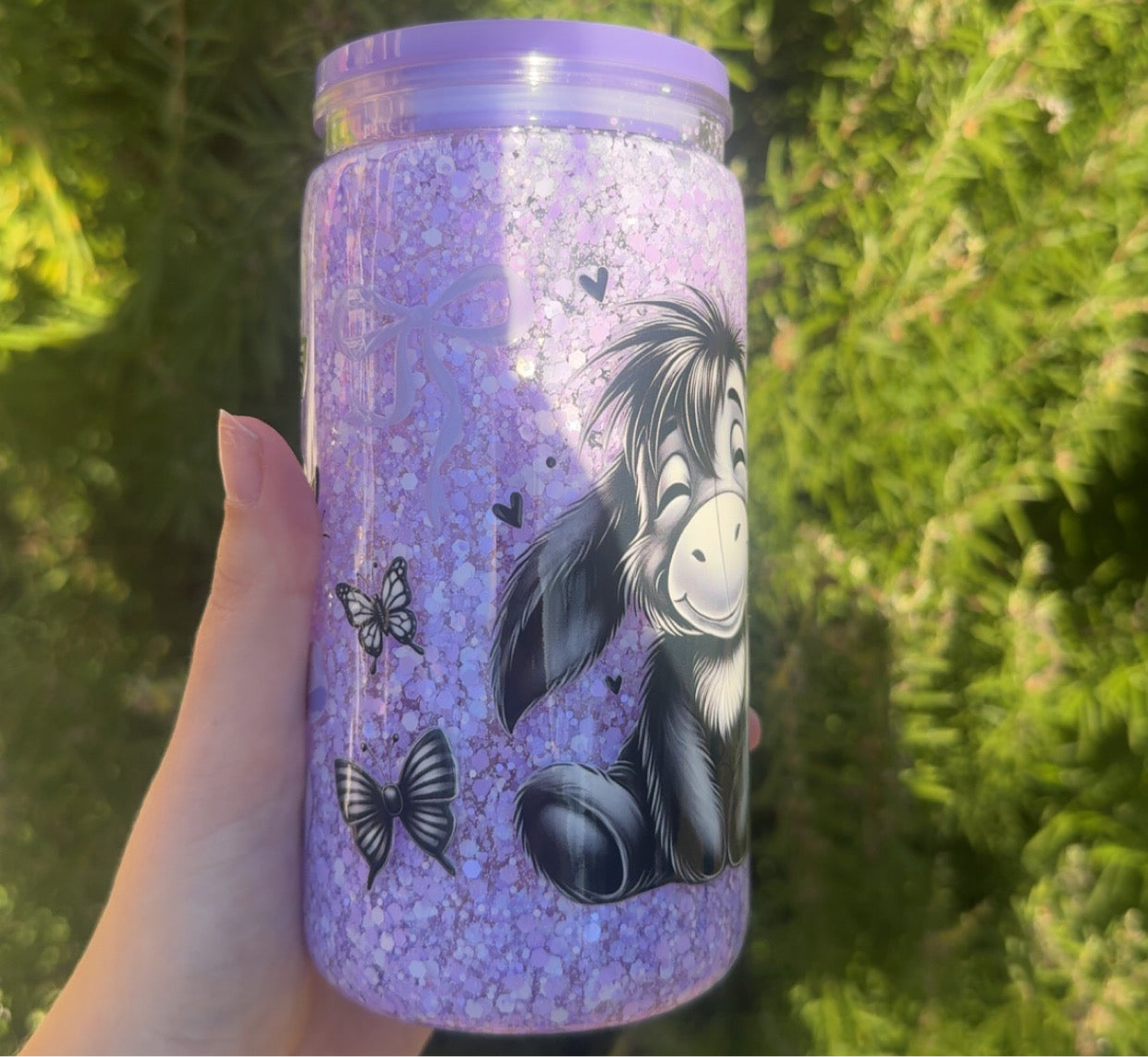 16oz EEYORE SNOW GLOBE TUMBLER